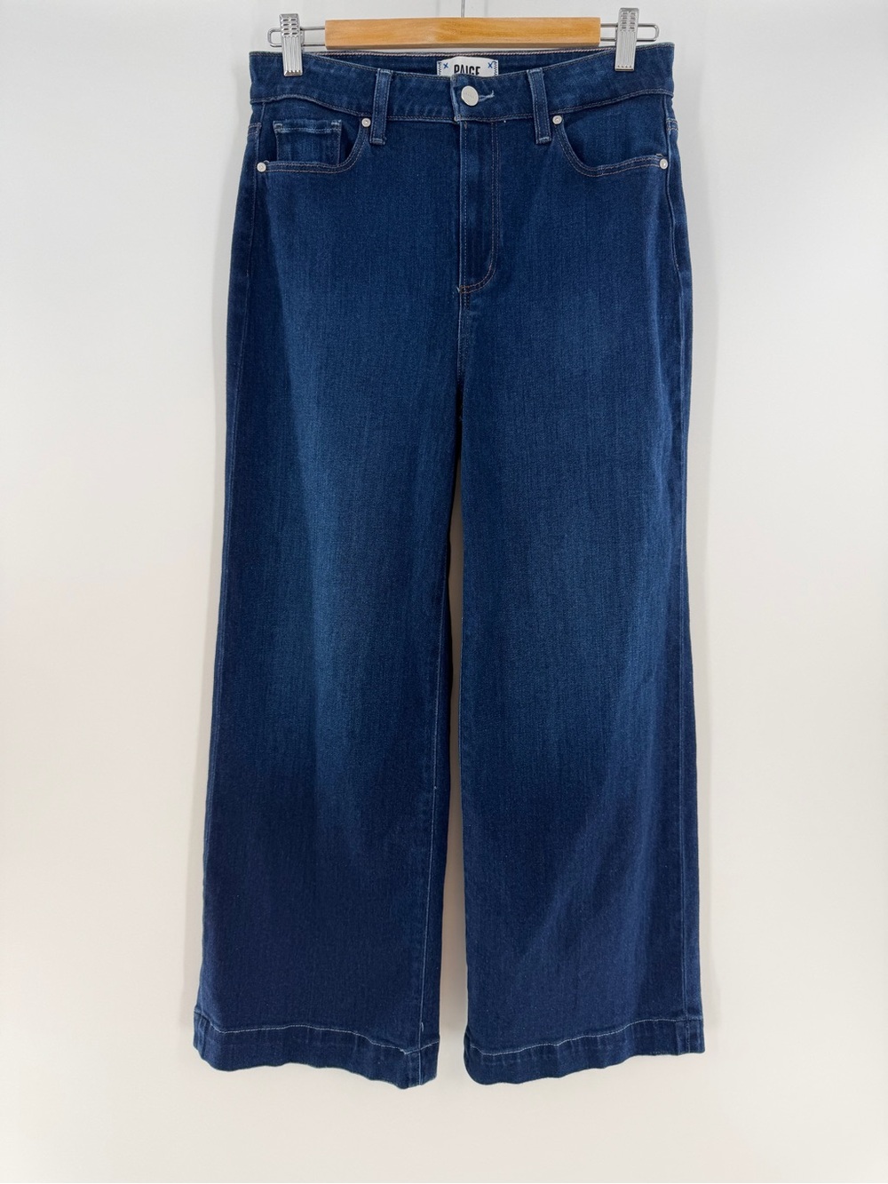 Paige Anessa High Waist Ankle Wide Leg Jeans The Disco Size 29
